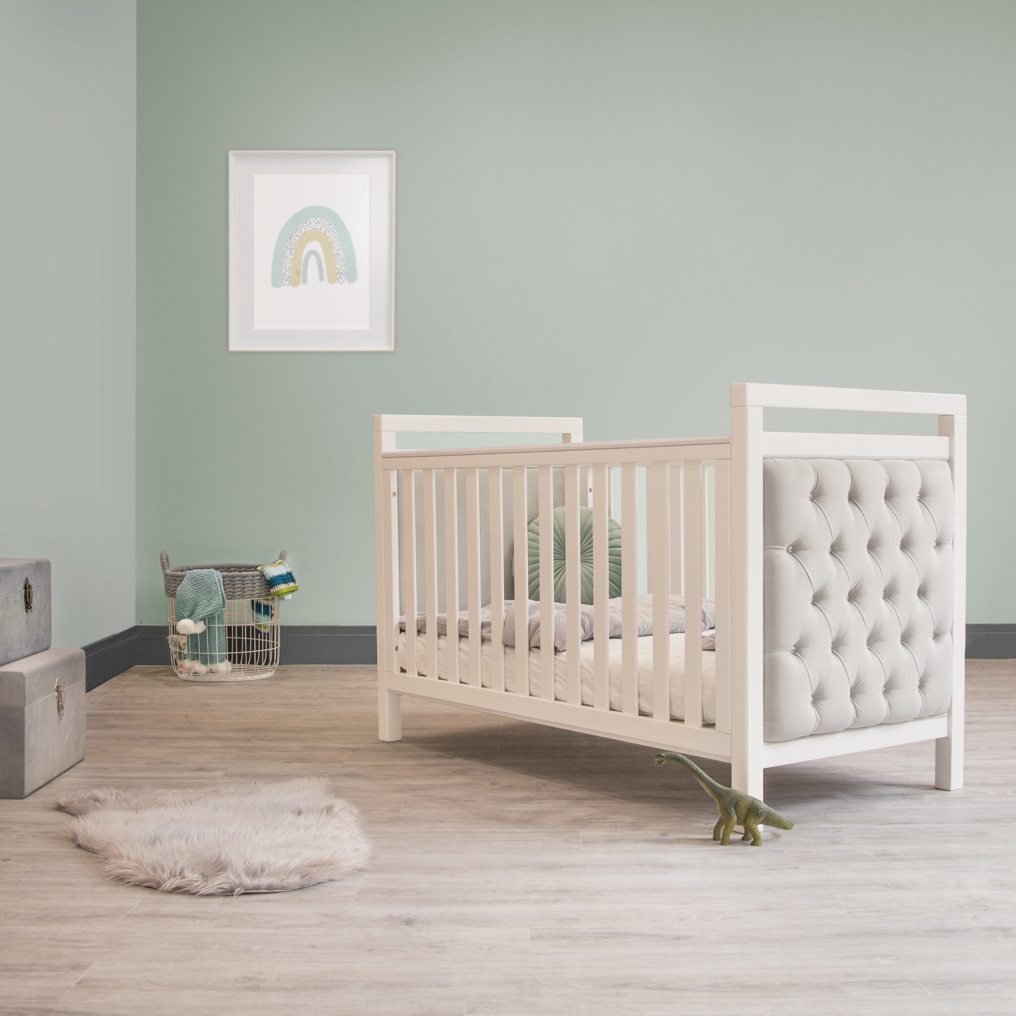 cores para pintar o seu apartamento quarto de bebê verde